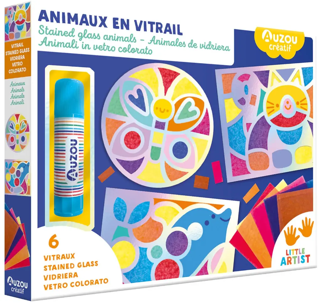 Animaux en vitrail