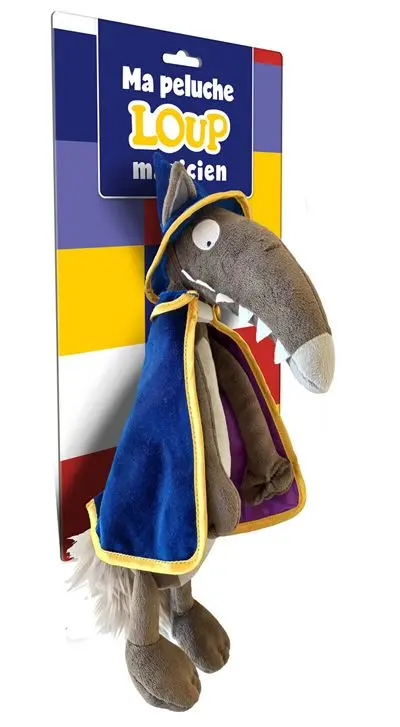 Ma peluche de loup magicien