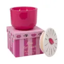 Bougie en céramique PADDYWAX Charmed 226G Pink Glass Candle With Lips Lid