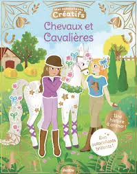 Livre autocollants créatifs - Chevaux et cavalières