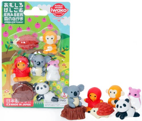 Set gommes - Les animaux de la forêt