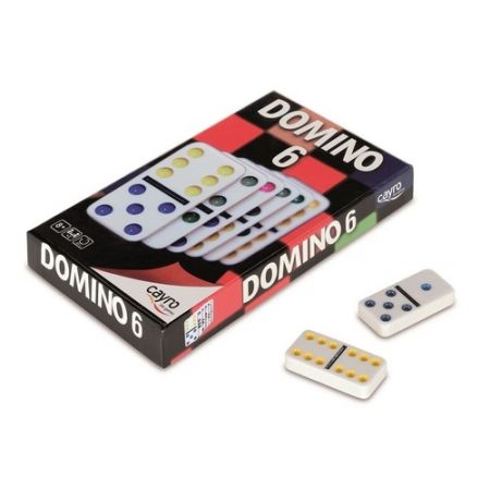 Domino Double 6 Couleurs - Boîte métal