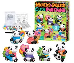 4M Crea KIT DE MOULAGE : ADORABLES PANDAS