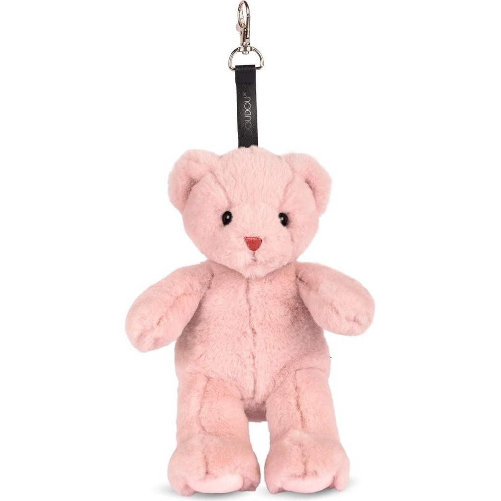 BIJOU DE SAC DOUDOU - Ours rose poudré