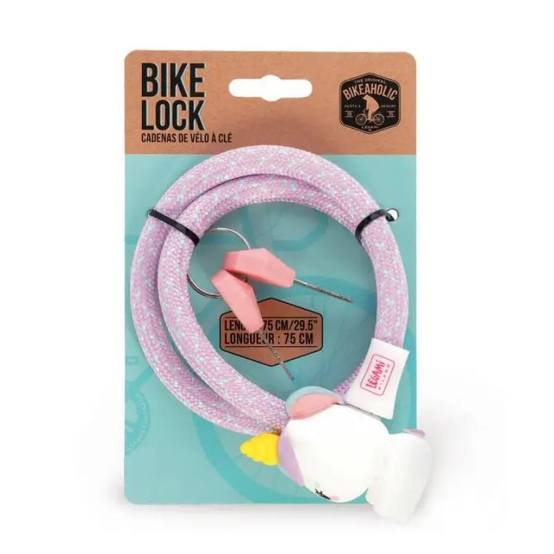 Cadenas de vélo à clé - Licorne