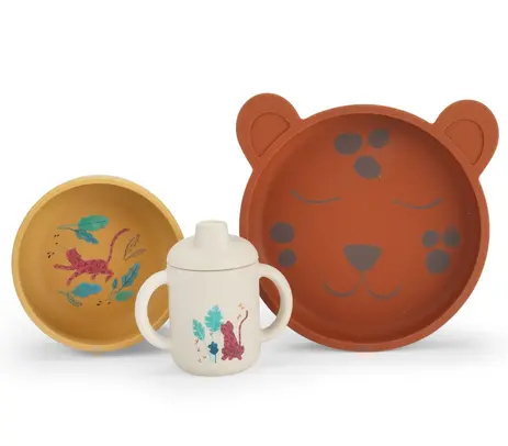 Set vaisselle silicone La Forêt Mawa