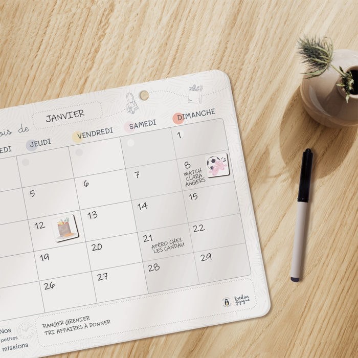 Organisateur Familial Mensuel