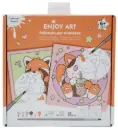 ENJOY ART Peinture par numéros Kawaii Chat Panda