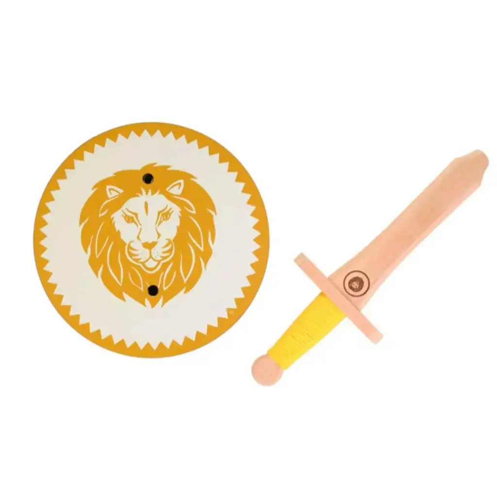 Set bouclier et épée jaune