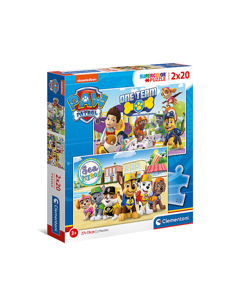 2 Puzzles 20pcs Pat Patrouille