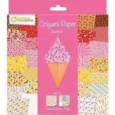 Origami paper sweets