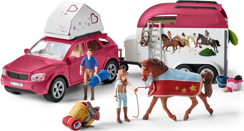 HORSE CLUB - Grand voyage équestre en voiture et remorque - SCHLEICH