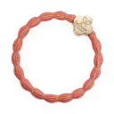 byEloise - Metallic Gold Quatrefoil Coral Pink