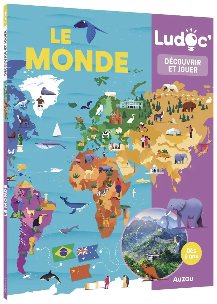 Ludoc - Découvrir et jouer - Le monde - Livres enfants 