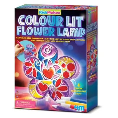 KidzMaker - Lampe Fleur en vitrail