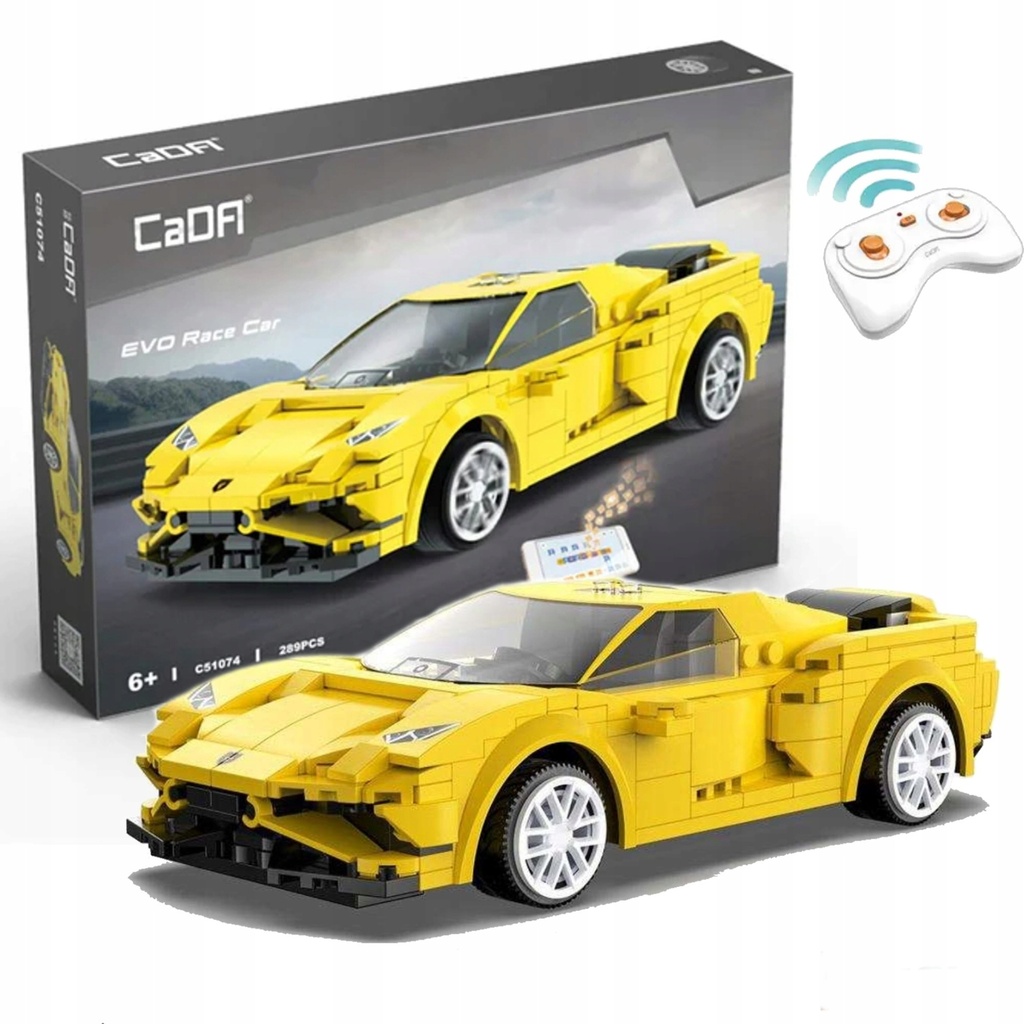 CaDa - Voiture de Course Yellow Evo 289 pièces
