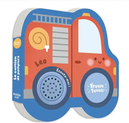 Petits véhicules sonores : Léo le camion de pompiers 