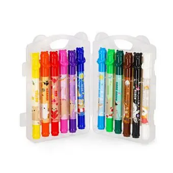 Set De 12 Crayons De Cire Torsadables Teddy Friends Legami 