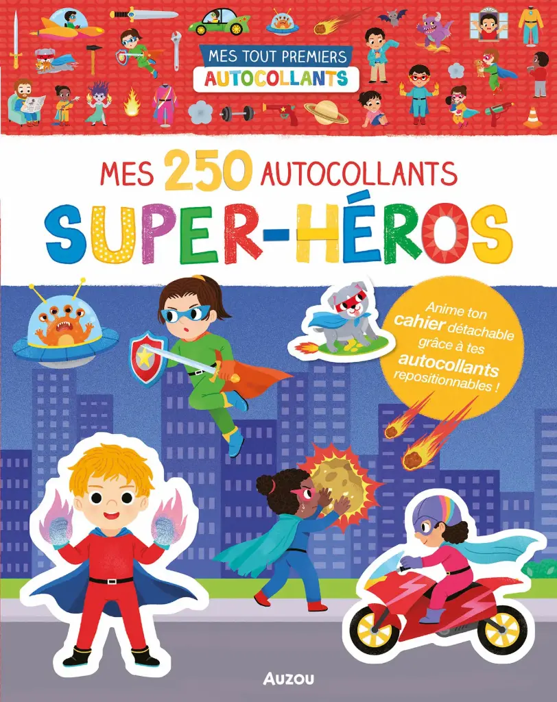MES 250 AUTOCOLLANTS SUPER-HÉROS