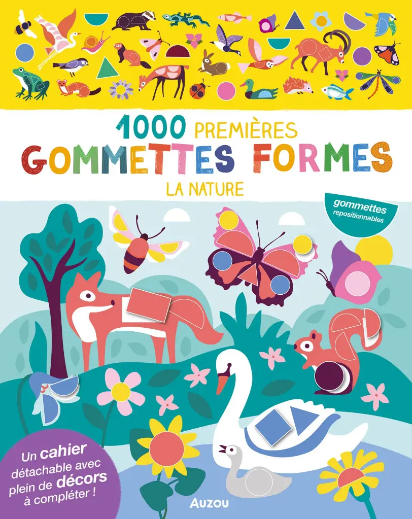 1000 PREMIÈRES GOMMETTES FORMES LA NATURE