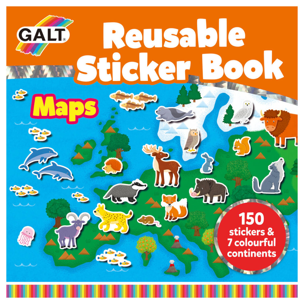Livre de stickers repositionnables - Monde