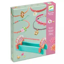 Bracelets macramé roses