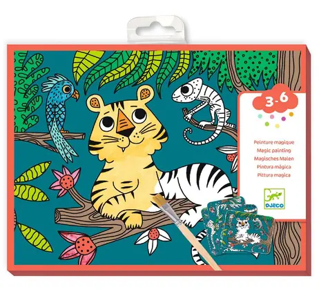 Peinture magique à révéler - Dans la jungle