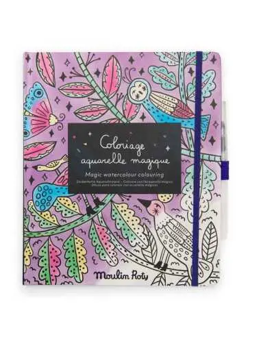 Cahier coloriage aquarelle magique moulin roty
