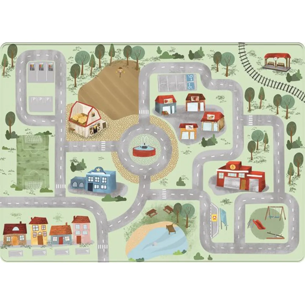 Tapis de jeu antidérapant - Village