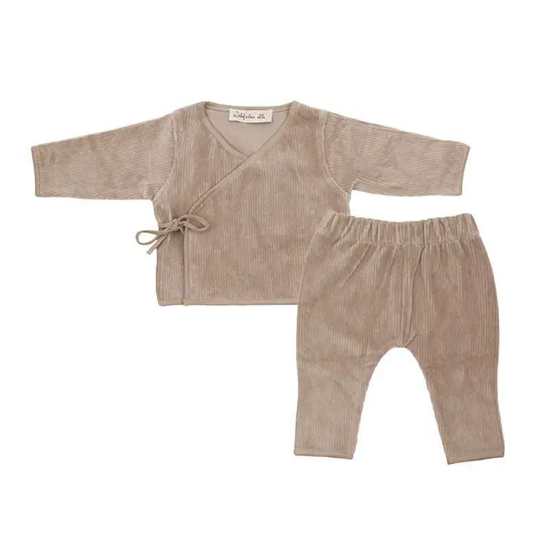 Set 2 Pièces Velvet Rib Urban Taupe | Taupe (62/68)