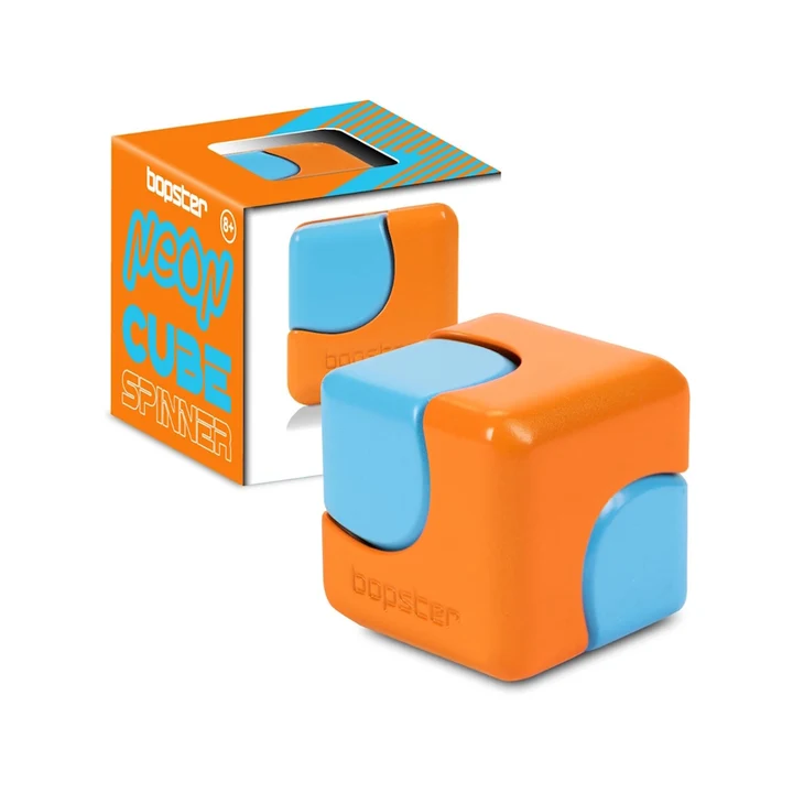 Cube Spinner Néon - Orange et bleu
