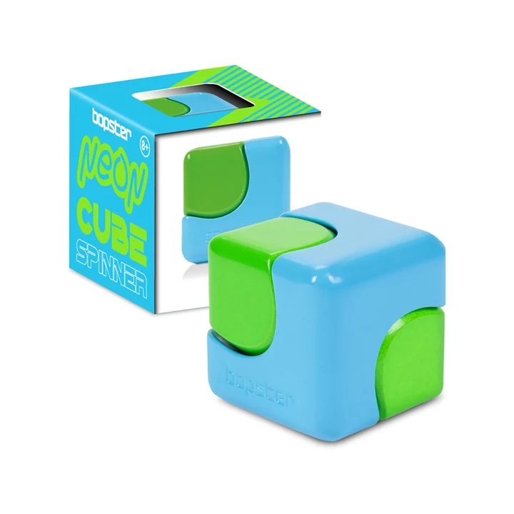 Cube Spinner Néon - Bleu et vert