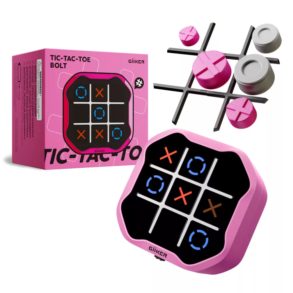 GiiKER Infinite Tic-Tac-Toe Bolt Rose (Jeu du Morpion)