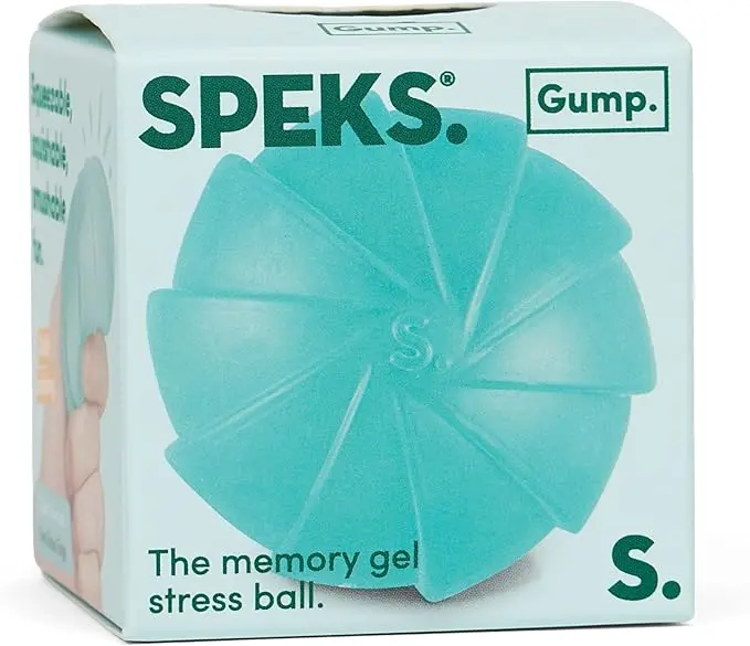 Speks Gump à forme bleu vert