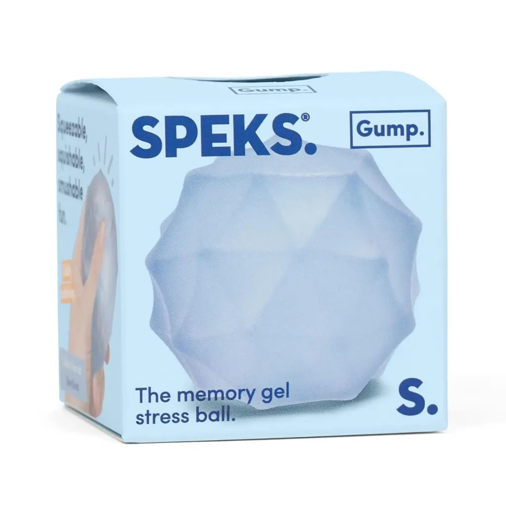 Speks Gump à forme bleu