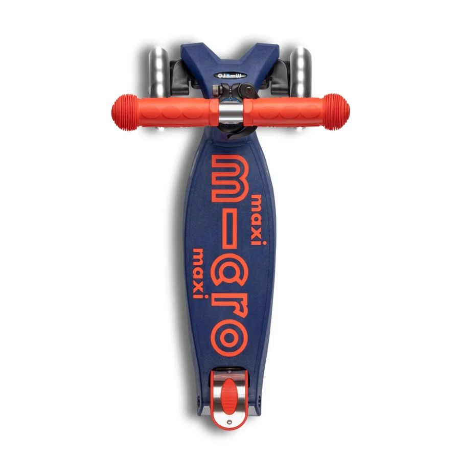 Trottinette Micro Maxi Deluxe Foldable Led navy blue