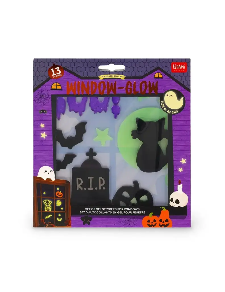 Set d'Autocollants en Gel pour Fenêtre - Windo-Glow halloween