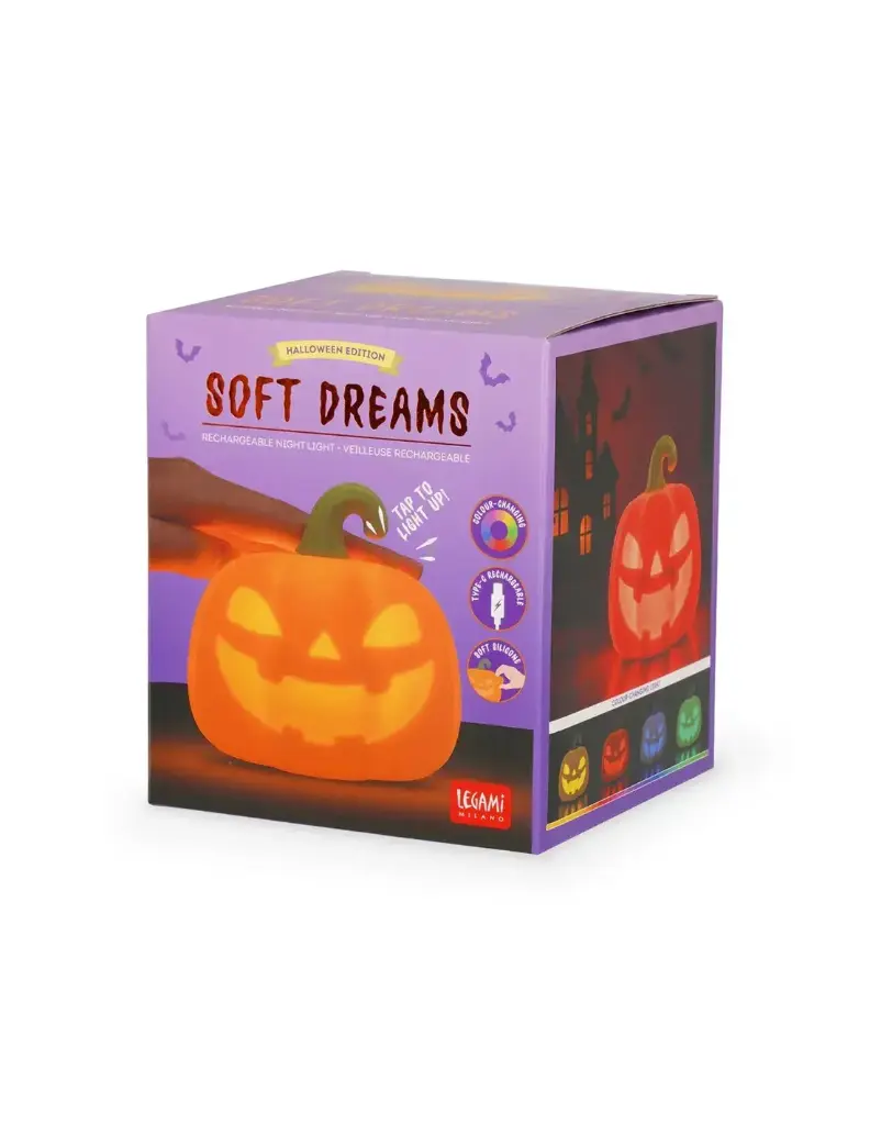 Lumière LED Rechargeable en Silicone - Soft Dreams citrouille halloween