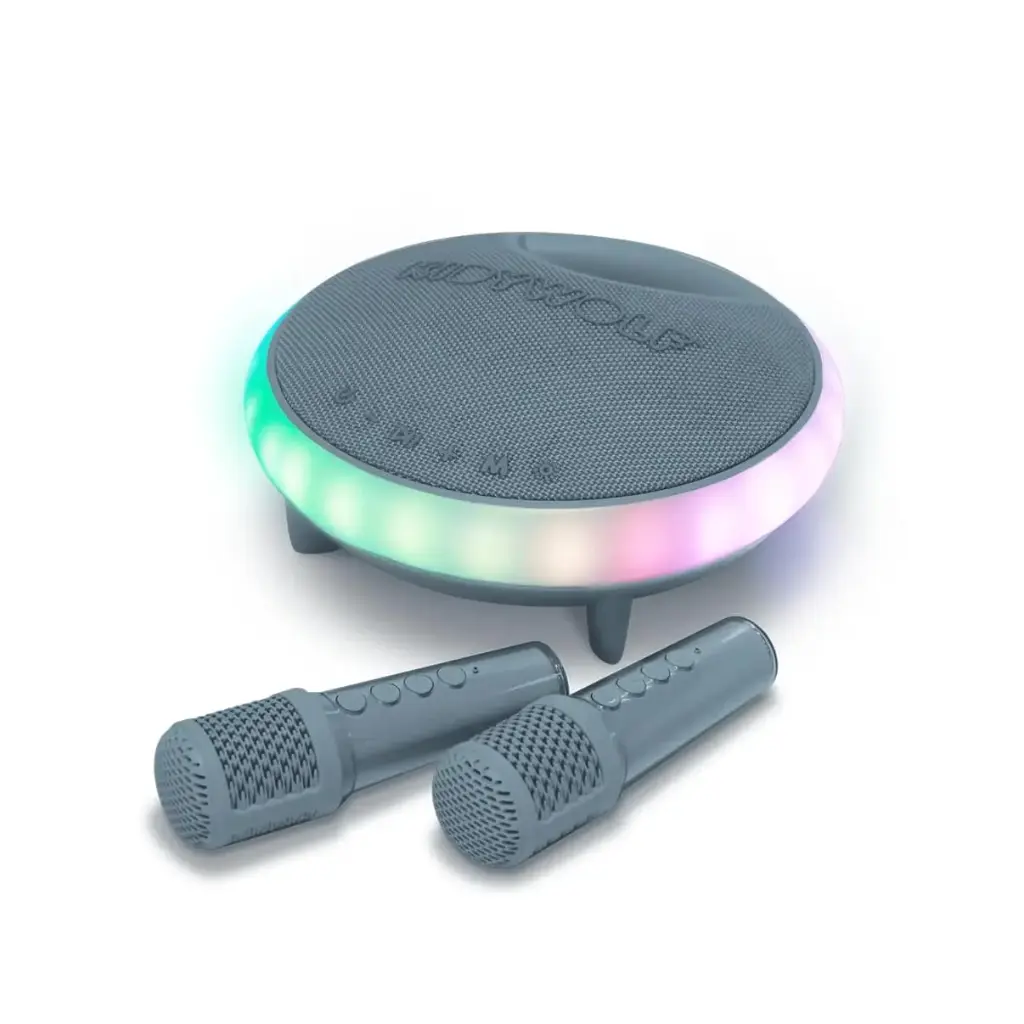 KIDYKARAOKE Enceinte karaoké avec 2 microphones bleu