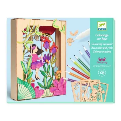 Coloriage sur bois - Alizée