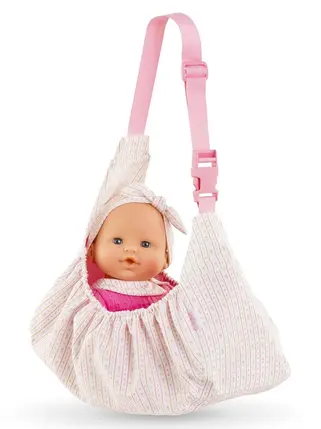 Sac de portage Tulipes pour bébé de 36cm