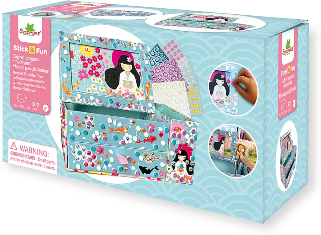 Coffret crayons mosaïques 