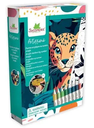 Artissimo - Feutres acryliques au numéro - Jungle