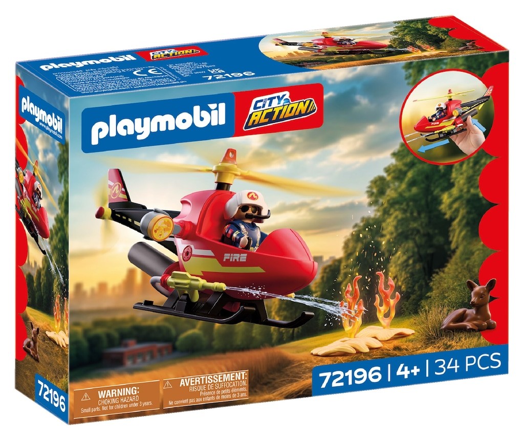 Playmobil - Hélicoptère de pompiers (72196)