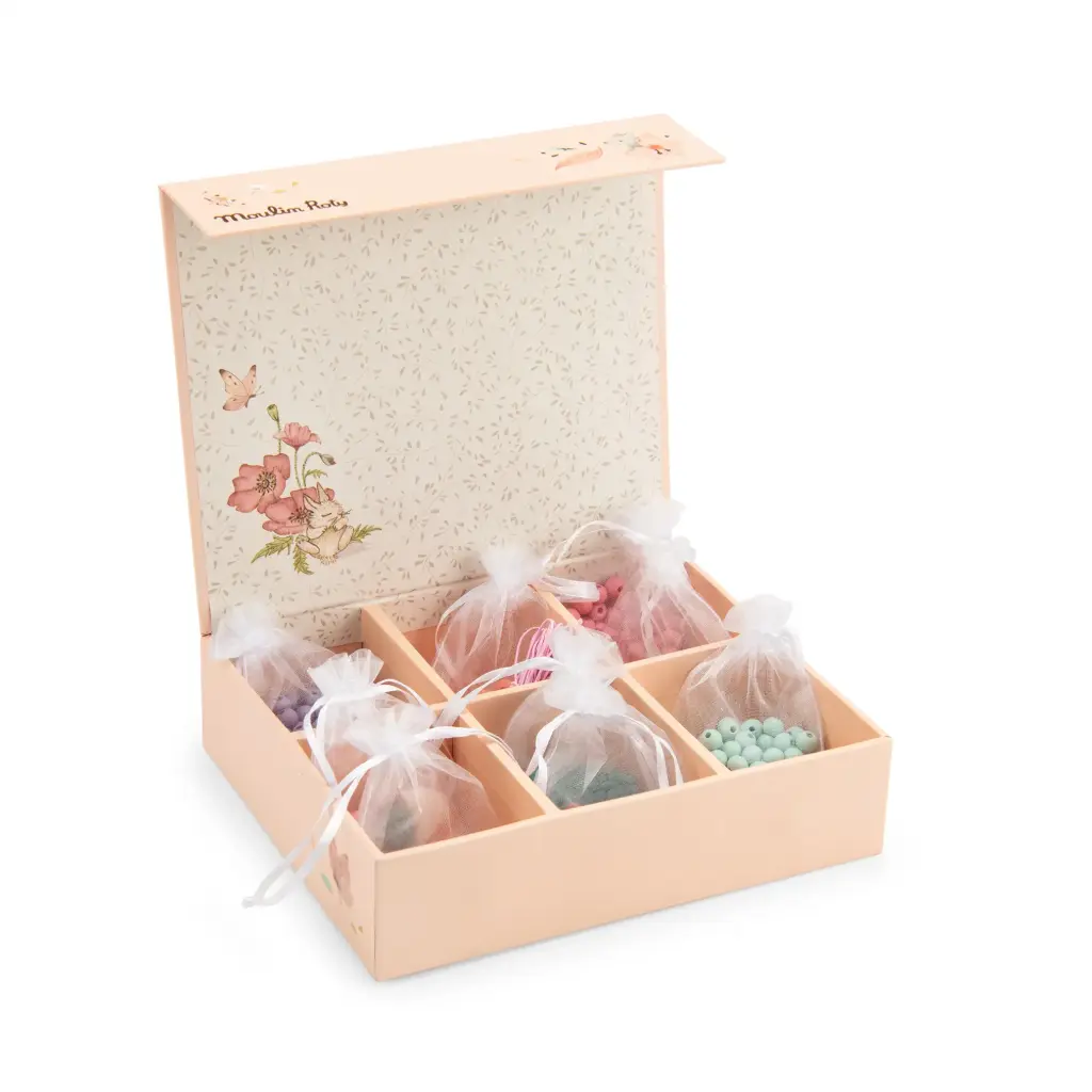Coffret de perles en bois Les Rosalies