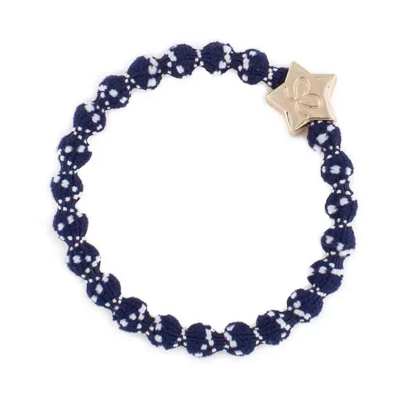 byEloise Gold Star Criscross White on Navy