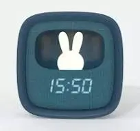 Réveil Lapin Bleu foncé
