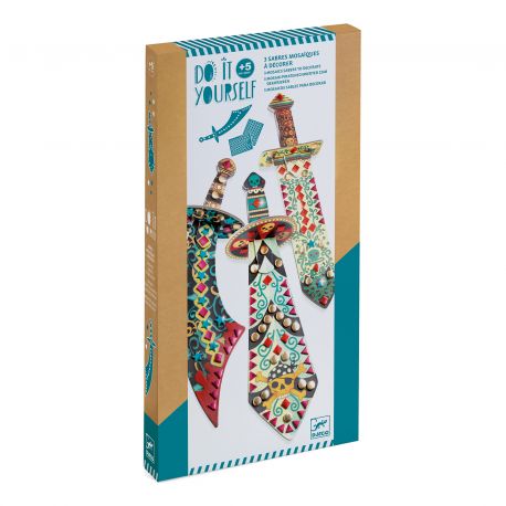 [dj07902] 3 Sabres pirate Mosaiques DIY