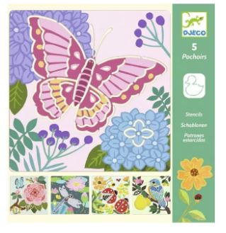 [DJ08816] 5 Pochoirs Ailes du Jardin