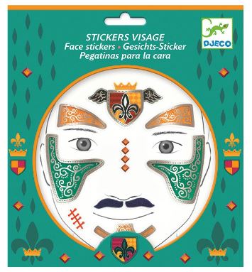 [DJ09216] Stickers visage - Chevalier